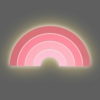 Kép 2/4 - rózsaszín szivárvány lámpa világít