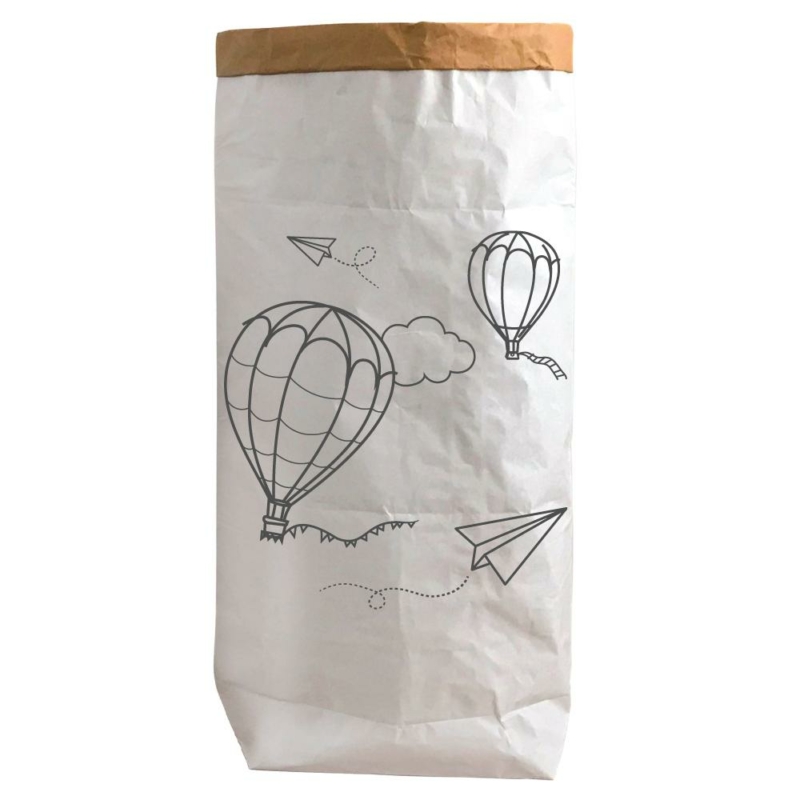papírzsák hőlégballonnal