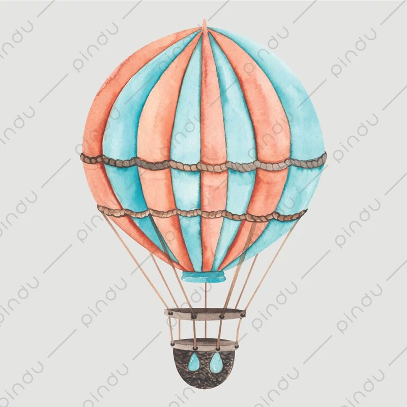 hőlégballon falmatrica
