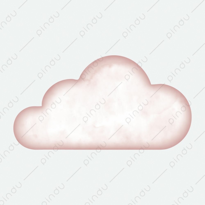 rózsaszín felhő falmatrica