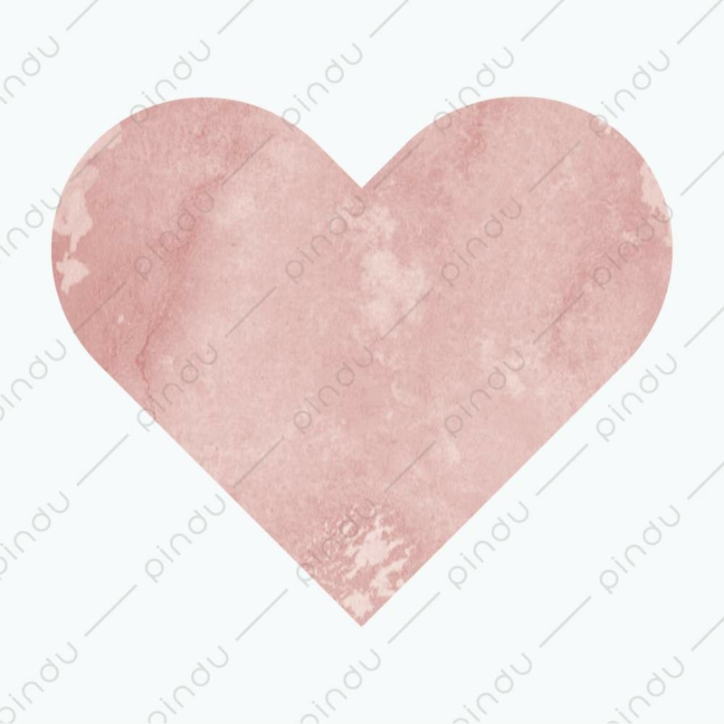 rózsaszín szív falmatrica